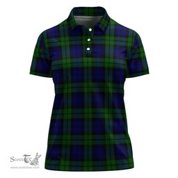 Scottish Bannatyne Clan Tartan Polo Shirt For Women, Women's Scottish Polo Shirt Scottish Plaid Tartan Plaid - ScotsTee - scotstee.com