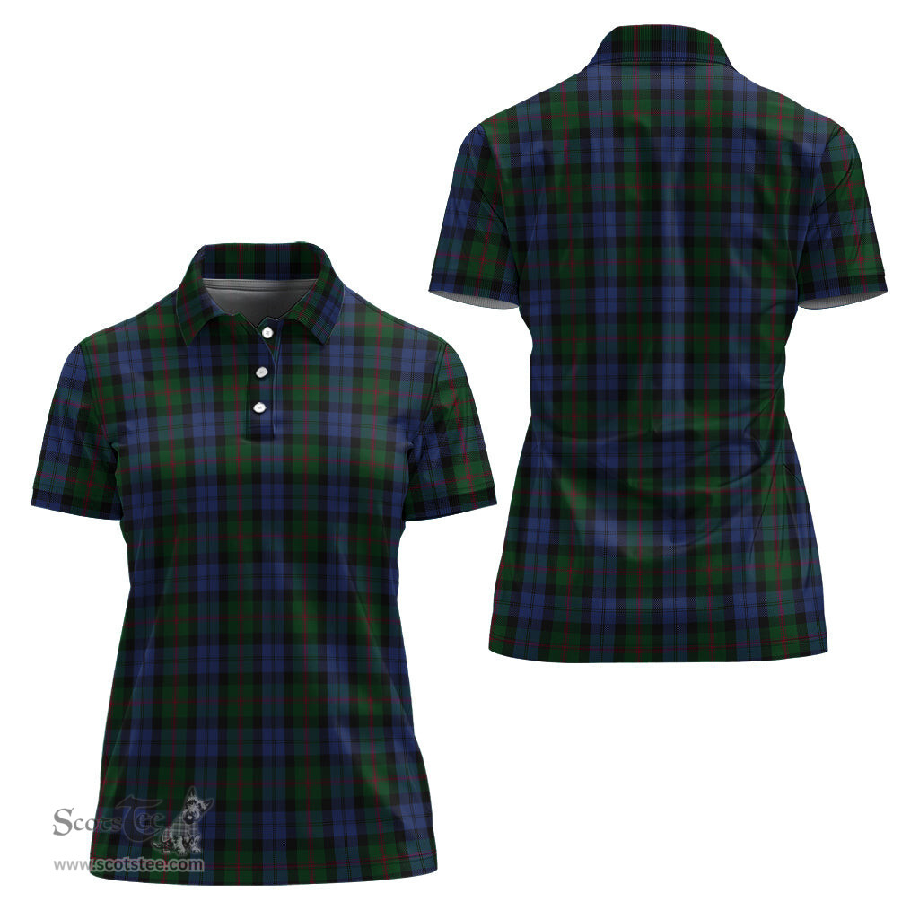 Scottish Baird Clan Tartan Polo Shirt For Women, Women's Scottish Polo Shirt Scottish Plaid Tartan Plaid - ScotsTee - scotstee.com