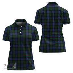 Scottish Baird Clan Tartan Polo Shirt For Women, Women's Scottish Polo Shirt Scottish Plaid Tartan Plaid - ScotsTee - scotstee.com
