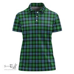 Scottish Arbuthnot Ancient Clan Tartan Polo Shirt For Women, Women's Scottish Polo Shirt Scottish Plaid Tartan Plaid - ScotsTee - scotstee.com