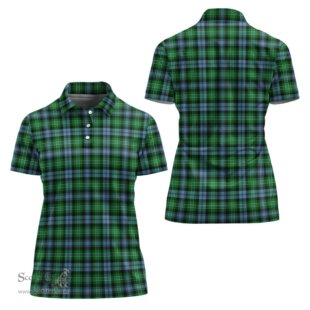 Scottish Arbuthnot Ancient Clan Tartan Polo Shirt For Women, Women's Scottish Polo Shirt Scottish Plaid Tartan Plaid - ScotsTee - scotstee.com