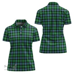 Scottish Arbuthnot Ancient Clan Tartan Polo Shirt For Women, Women's Scottish Polo Shirt Scottish Plaid Tartan Plaid - ScotsTee - scotstee.com