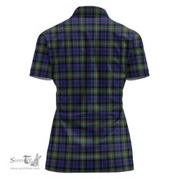 Scottish Baird Modern Clan Tartan Polo Shirt For Women, Women's Scottish Polo Shirt Scottish Plaid Tartan Plaid - ScotsTee - scotstee.com