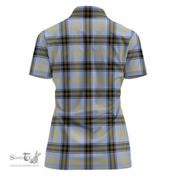 Scottish Bell Clan Tartan Polo Shirt For Women, Women's Scottish Polo Shirt Scottish Plaid Tartan Plaid - ScotsTee - scotstee.com