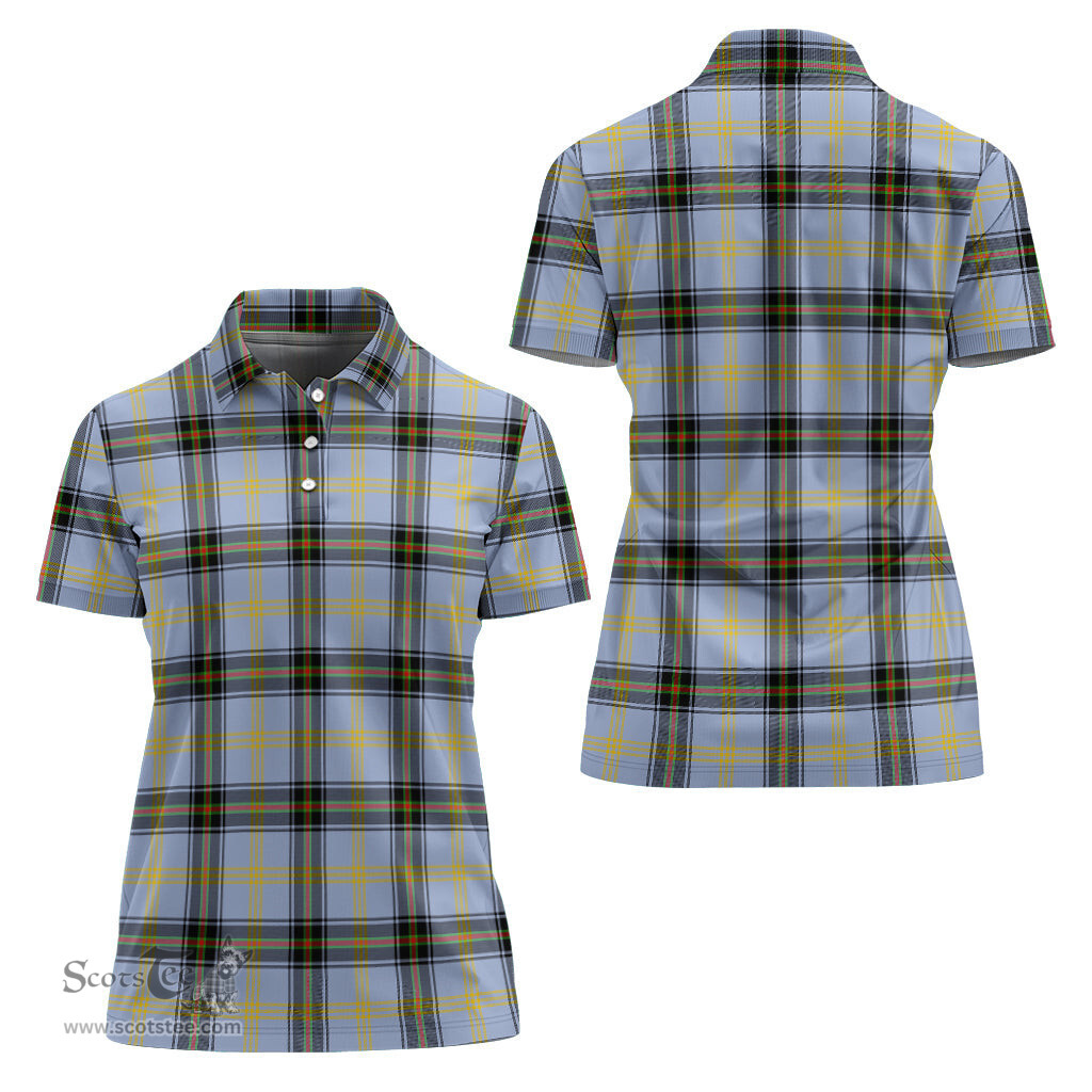 Scottish Bell Clan Tartan Polo Shirt For Women, Women's Scottish Polo Shirt Scottish Plaid Tartan Plaid - ScotsTee - scotstee.com
