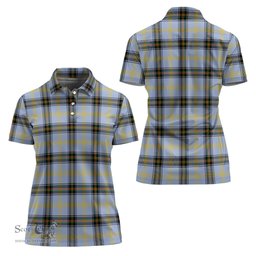 Scottish Bell Clan Tartan Polo Shirt For Women, Women's Scottish Polo Shirt Scottish Plaid Tartan Plaid - ScotsTee - scotstee.com