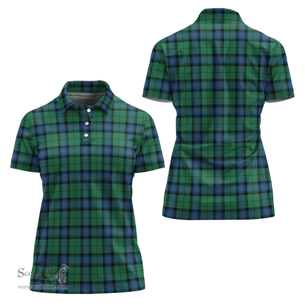 Scottish Armstrong Ancient Clan Tartan Polo Shirt For Women, Women's Scottish Polo Shirt Scottish Plaid Tartan Plaid - ScotsTee - scotstee.com
