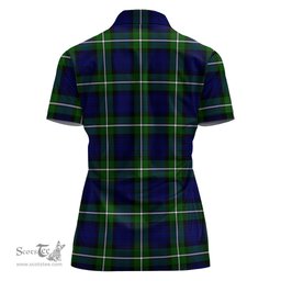Scottish Bannerman Clan Tartan Polo Shirt For Women, Women's Scottish Polo Shirt Scottish Plaid Tartan Plaid - ScotsTee - scotstee.com