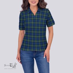 Scottish Baird Ancient Clan Tartan Polo Shirt For Women, Women's Scottish Polo Shirt Scottish Plaid Tartan Plaid - ScotsTee - scotstee.com
