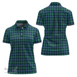 Scottish Campbell of Cawdor Ancient Clan Tartan Polo Shirt For Women, Women's Scottish Polo Shirt Scottish Plaid Tartan Plaid - ScotsTee - scotstee.com