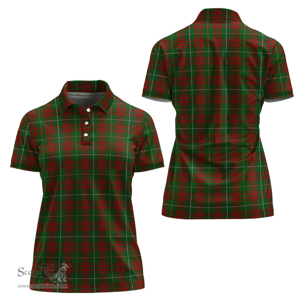 Scottish Bruce Hunting Clan Tartan Polo Shirt For Women, Women's Scottish Polo Shirt Scottish Plaid Tartan Plaid - ScotsTee - scotstee.com
