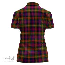 Scottish Carnegie Modern Clan Tartan Polo Shirt For Women, Women's Scottish Polo Shirt Scottish Plaid Tartan Plaid - ScotsTee - scotstee.com