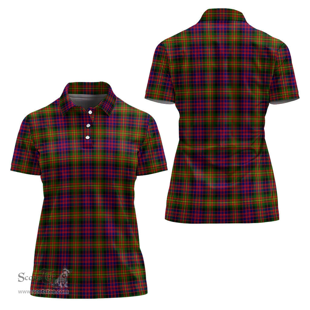 Scottish Carnegie Modern Clan Tartan Polo Shirt For Women, Women's Scottish Polo Shirt Scottish Plaid Tartan Plaid - ScotsTee - scotstee.com
