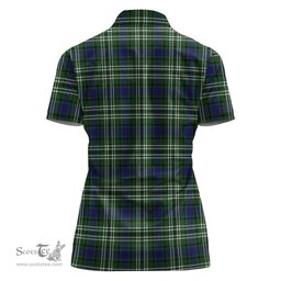 Scottish Blyth Clan Tartan Polo Shirt with Family Crest For Women, Women's Scottish Polo Shirt Scottish Plaid Tartan Plaid - ScotsTee - scotstee.com