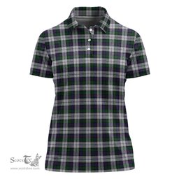 Scottish Campbell of Cawdor Dress Clan Tartan Polo Shirt For Women, Women's Scottish Polo Shirt Scottish Plaid Tartan Plaid - ScotsTee - scotstee.com