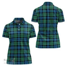 Scottish Campbell Ancient #01 Clan Tartan Polo Shirt For Women, Women's Scottish Polo Shirt Scottish Plaid Tartan Plaid - ScotsTee - scotstee.com