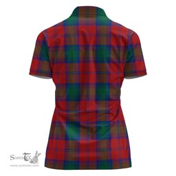 Scottish Byres (Byses) Clan Tartan Polo Shirt with Family Crest For Women, Women's Scottish Polo Shirt Scottish Plaid Tartan Plaid - ScotsTee - scotstee.com