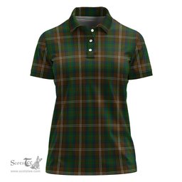 Scottish Chisholm Hunting Clan Tartan Polo Shirt For Women, Women's Scottish Polo Shirt Scottish Plaid Tartan Plaid - ScotsTee - scotstee.com