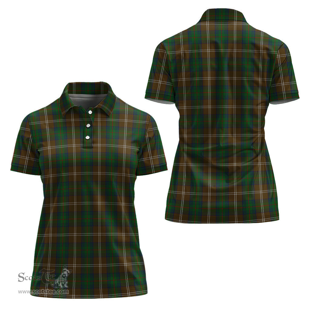 Scottish Chisholm Hunting Clan Tartan Polo Shirt For Women, Women's Scottish Polo Shirt Scottish Plaid Tartan Plaid - ScotsTee - scotstee.com