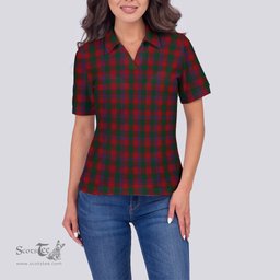 Scottish Bruce Old Clan Tartan Polo Shirt For Women, Women's Scottish Polo Shirt Scottish Plaid Tartan Plaid - ScotsTee - scotstee.com