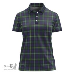 Scottish Campbell Argyll Modern Clan Tartan Polo Shirt For Women, Women's Scottish Polo Shirt Scottish Plaid Tartan Plaid - ScotsTee - scotstee.com
