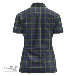 Scottish Campbell Argyll Modern Clan Tartan Polo Shirt For Women, Women's Scottish Polo Shirt Scottish Plaid Tartan Plaid - ScotsTee - scotstee.com