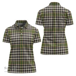 Scottish Burns Check Clan Tartan Polo Shirt For Women, Women's Scottish Polo Shirt Scottish Plaid Tartan Plaid - ScotsTee - scotstee.com