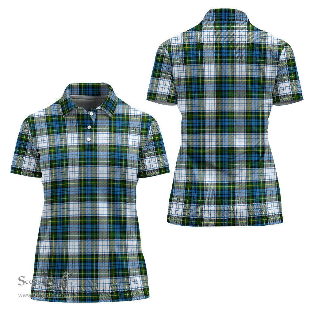Scottish Campbell Dress Clan Tartan Polo Shirt For Women, Women's Scottish Polo Shirt Scottish Plaid Tartan Plaid - ScotsTee - scotstee.com