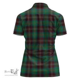 Scottish Chisholm Hunting Ancient Clan Tartan Polo Shirt For Women, Women's Scottish Polo Shirt Scottish Plaid Tartan Plaid - ScotsTee - scotstee.com
