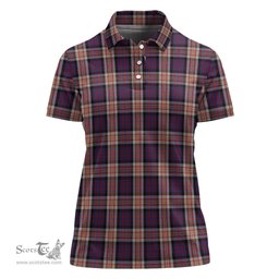 Scottish Carnegie Clan Tartan Polo Shirt For Women, Women's Scottish Polo Shirt Scottish Plaid Tartan Plaid - ScotsTee - scotstee.com