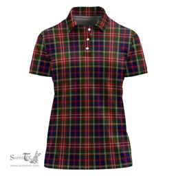 Scottish Christie Clan Tartan Polo Shirt For Women, Women's Scottish Polo Shirt Scottish Plaid Tartan Plaid - ScotsTee - scotstee.com