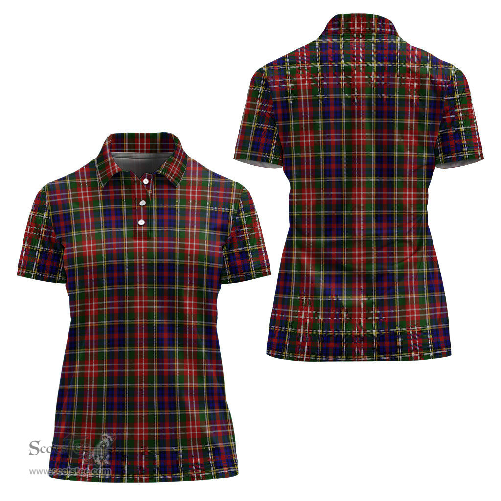 Scottish Christie Clan Tartan Polo Shirt For Women, Women's Scottish Polo Shirt Scottish Plaid Tartan Plaid - ScotsTee - scotstee.com