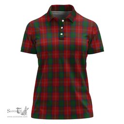 Scottish Chisholm Clan Tartan Polo Shirt For Women, Women's Scottish Polo Shirt Scottish Plaid Tartan Plaid - ScotsTee - scotstee.com