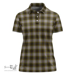 Scottish Buchanan Dress Clan Tartan Polo Shirt For Women, Women's Scottish Polo Shirt Scottish Plaid Tartan Plaid - ScotsTee - scotstee.com