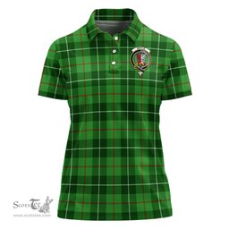 Scottish Boyle Clan Tartan Polo Shirt with Family Crest For Women, Women's Scottish Polo Shirt Scottish Plaid Tartan Plaid - ScotsTee - scotstee.com
