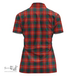 Scottish Chisholm Ancient Clan Tartan Polo Shirt For Women, Women's Scottish Polo Shirt Scottish Plaid Tartan Plaid - ScotsTee - scotstee.com