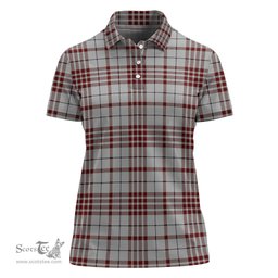 Scottish Clayton Clan Tartan Polo Shirt For Women, Women's Scottish Polo Shirt Scottish Plaid Tartan Plaid - ScotsTee - scotstee.com