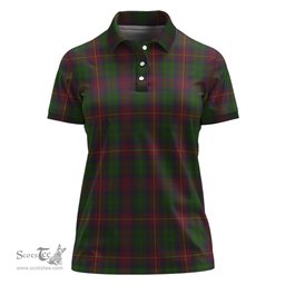Scottish Cairns Clan Tartan Polo Shirt For Women, Women's Scottish Polo Shirt Scottish Plaid Tartan Plaid - ScotsTee - scotstee.com