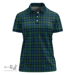 Scottish Campbell Ancient #02 Clan Tartan Polo Shirt For Women, Women's Scottish Polo Shirt Scottish Plaid Tartan Plaid - ScotsTee - scotstee.com