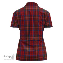 Scottish Cameron of Locheil Clan Tartan Polo Shirt with Family Crest For Women, Women's Scottish Polo Shirt Scottish Plaid Tartan Plaid - ScotsTee - scotstee.com