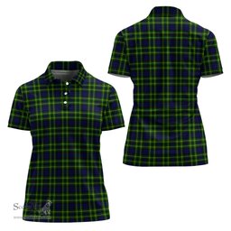 Scottish Campbell of Breadalbane Modern Clan Tartan Polo Shirt For Women, Women's Scottish Polo Shirt Scottish Plaid Tartan Plaid - ScotsTee - scotstee.com