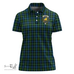 Scottish Campbell of Argyll #02 Clan Tartan Polo Shirt with Family Crest For Women, Women's Scottish Polo Shirt Scottish Plaid Tartan Plaid - ScotsTee - scotstee.com