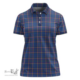 Scottish Cian Clan Tartan Polo Shirt For Women, Women's Scottish Polo Shirt Scottish Plaid Tartan Plaid - ScotsTee - scotstee.com