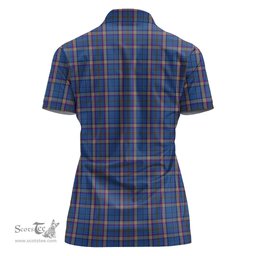 Scottish Cian Clan Tartan Polo Shirt For Women, Women's Scottish Polo Shirt Scottish Plaid Tartan Plaid - ScotsTee - scotstee.com