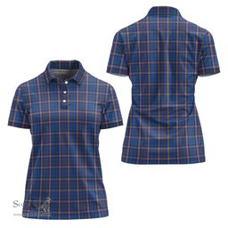 Scottish Cian Clan Tartan Polo Shirt For Women, Women's Scottish Polo Shirt Scottish Plaid Tartan Plaid - ScotsTee - scotstee.com