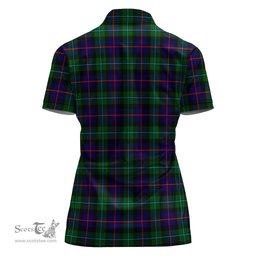 Scottish Calder Modern Clan Tartan Polo Shirt For Women, Women's Scottish Polo Shirt Scottish Plaid Tartan Plaid - ScotsTee - scotstee.com