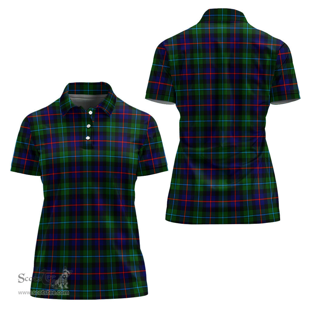 Scottish Calder Modern Clan Tartan Polo Shirt For Women, Women's Scottish Polo Shirt Scottish Plaid Tartan Plaid - ScotsTee - scotstee.com