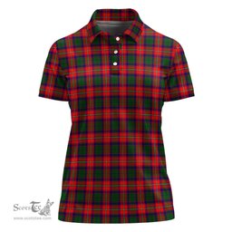 Scottish Charteris Clan Tartan Polo Shirt For Women, Women's Scottish Polo Shirt Scottish Plaid Tartan Plaid - ScotsTee - scotstee.com