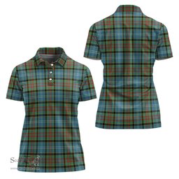 Scottish Cathcart Clan Tartan Polo Shirt For Women, Women's Scottish Polo Shirt Scottish Plaid Tartan Plaid - ScotsTee - scotstee.com