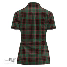 Scottish Buchan Ancient Clan Tartan Polo Shirt For Women, Women's Scottish Polo Shirt Scottish Plaid Tartan Plaid - ScotsTee - scotstee.com
